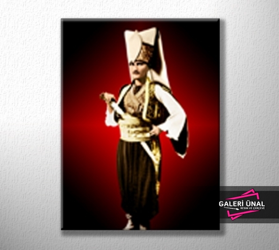 Yeniçeri Kıyafetli Atatürk Poster