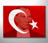 Bayraklı Atatürk Portre